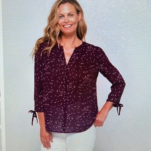Fun2Fun Amiyah Tie Sleeve Blouse